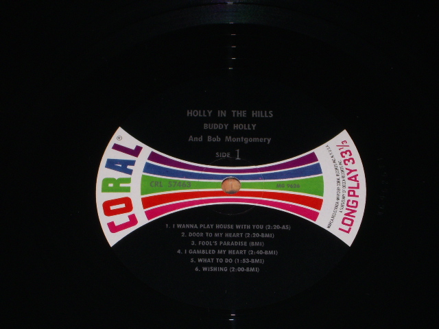 画像: BUDDY HOLLY - HOLLY IN THE HILLS ( Ex+++/Ex+++ ) / 1965 US AMERICA ORIGINAL "MULI COLOR BAR on LABEL" mono LP  