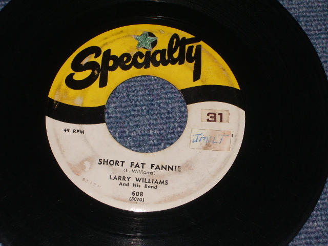 画像1: LARRY WILLIAMS - SHORT FAT FANNIE / 1957 US ORIGINAL 7" SINGLE 