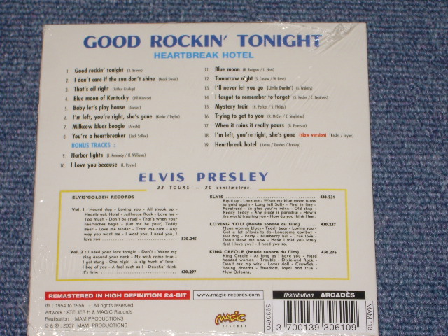画像: ELVIS PRESLEY - GOOD ROCKIN' TONIGHT / 2007 FRANCE Sealed MIN-LP PAPER SLEEVE CD 