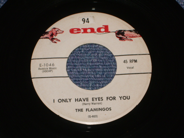 画像1: THE FLAMINGOS - I ONLY HAVE EYES FOR YOU ( RARE COUPLING 3rd PRESS Label )　/ 1959 US ORIGINAL 7"SINGLE 