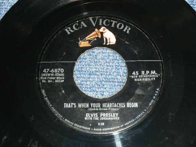 画像: ELVIS PRESLEY - ALL SHOOK UP / 1957 US ORIGINAL 7"45rpm Single With Picture Sleeve 
