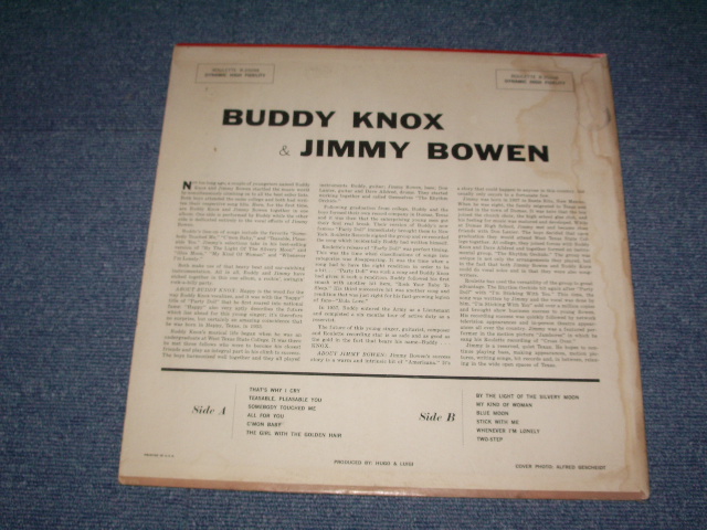 画像: BUDDY KNOX & JIMMY BOWEN ( With BUDDY HOLLY on GUITAR on A-4 ) - BUDDY KNOX & JIMMY BOWEN / 1959 US ORIGINAL MONO LP  