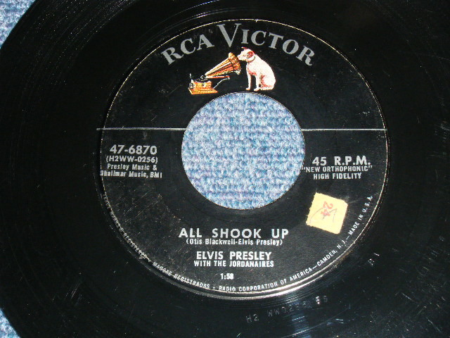 画像: ELVIS PRESLEY - ALL SHOOK UP / 1957 US ORIGINAL 7"45rpm Single With Picture Sleeve 