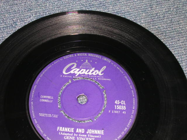 画像: GENE VINCENT - SUMMERTIME / 1959 UK ORIGINAL 7"Single 