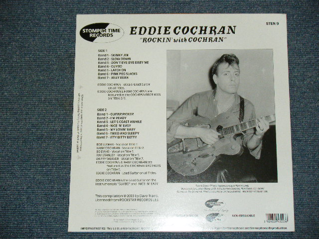 画像:  EDDIE COCHRAN - ROCKIN' WITH COCHRAN / 2003 UK ORIGINAL Brand New 10"LP   