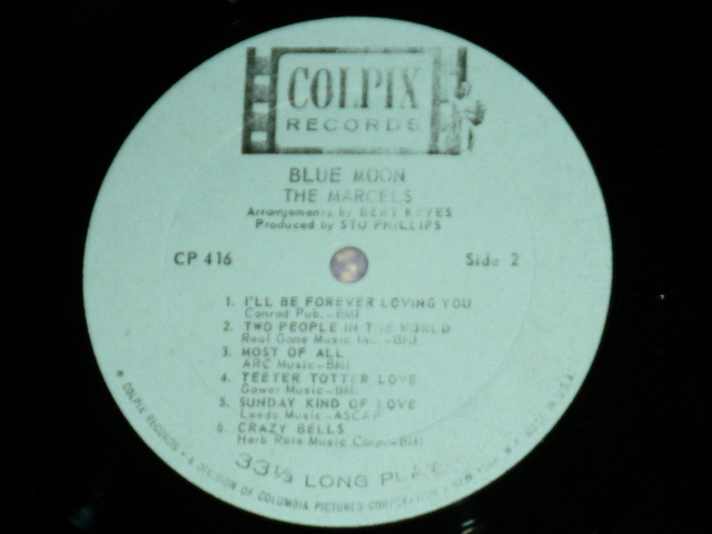 画像: THE MARCELS - BLUE MOON / 1963 US ORIGINAL 2nd Press "BLUE LABEL" MONO Used LP  