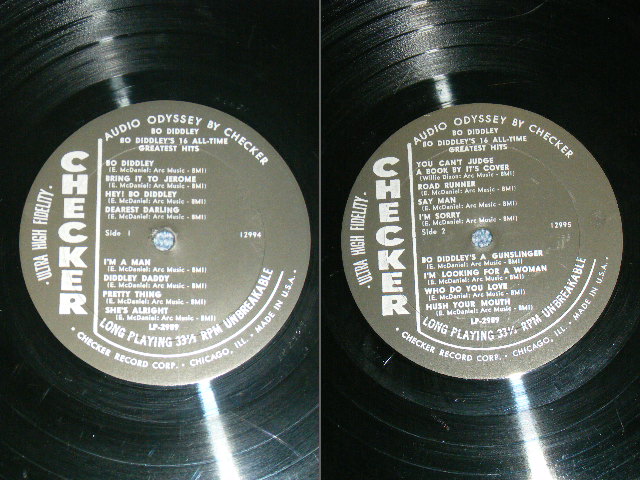 画像: BO DIDDLEY - BO DIDDLEY'S 16 GREATEST HITS  / 1964 US  ORIGINAL BLACK With SILVER Print Label Used MONO LP 