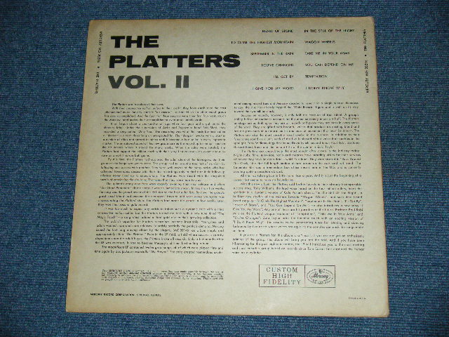画像: THE PLATTERS - VOLUME TWO / 1956 US ORIGINAL MONO LP  