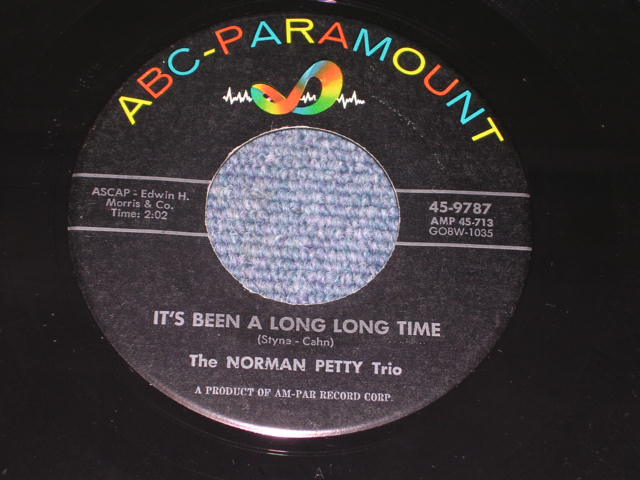 画像: THE NORMAN PETTY TRIO ( BUDDY HOLLY ) - ALMOST PARADISE / 1957 US Reissue 7" Single With PICTURE SLEEVE 