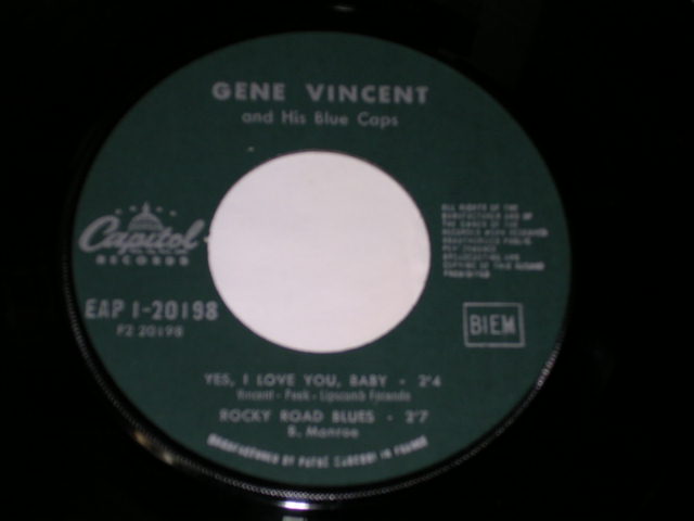 画像: GENE VINCENT - BE-BOP-A-LULA / 1950s FRANCE ORIGINAL 7"EP With PICTURE SLEEVE 