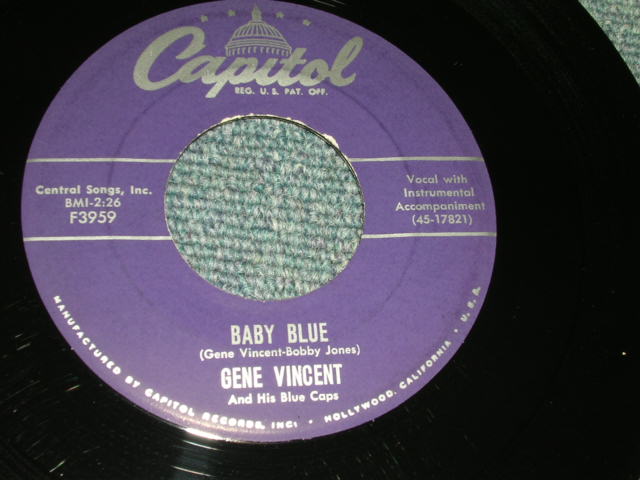 画像: GENE VINCENT - BABY BLUE / 1958 US ORIGINAL 7"Single