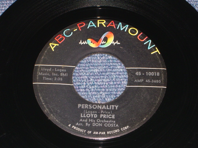 画像1: LLOYD PRICE - PERSONALITY ( Ex+ / Ex+ ) / 1959 US ORIGINAL 7" SINGLE  