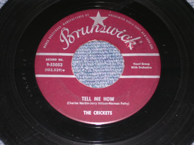 画像: THE CRICKETS ( BUDDY HOLLY ) - MAYBE BABY / 1958 US Original 7" Single 