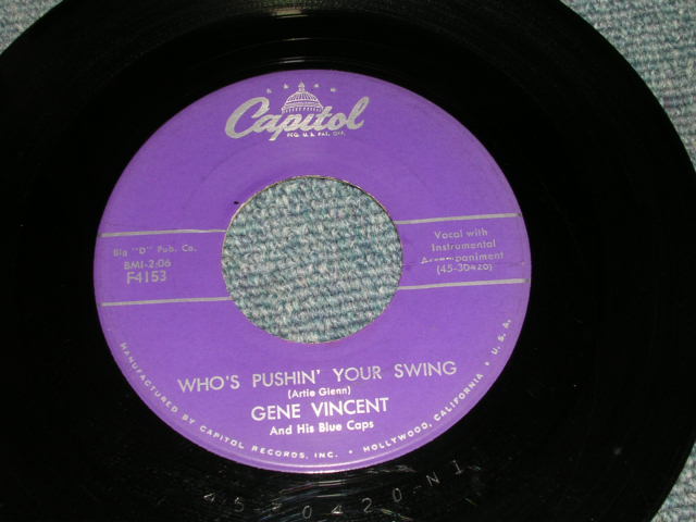 画像: GENE VINCENT - OVER THE RAINBOW / 1959 US ORIGINAL 7"Single 