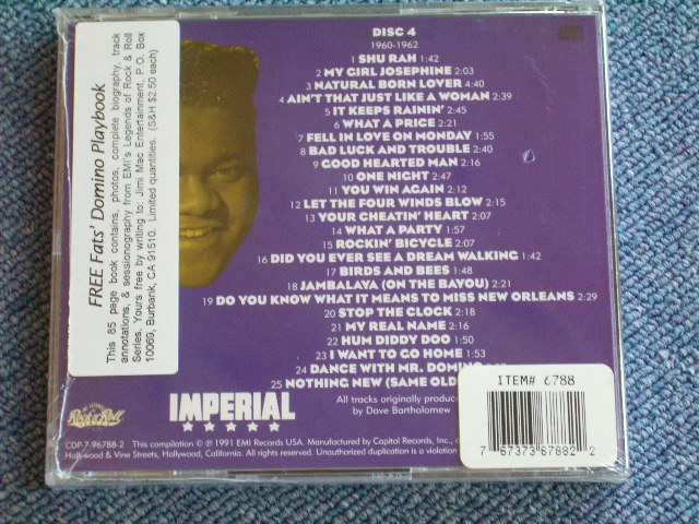 画像: FATS DOMINO - LEGENDARY IMPERIAL RECORDINGS DISC 4 / 1991 US SEALED NEW CD 