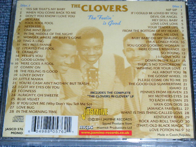 画像: THE CLOVERS - THE FEELIN' IS GOOD / 2011 UK/CZECH REPUBLIC BRAND NEW Sealed 2 CD  