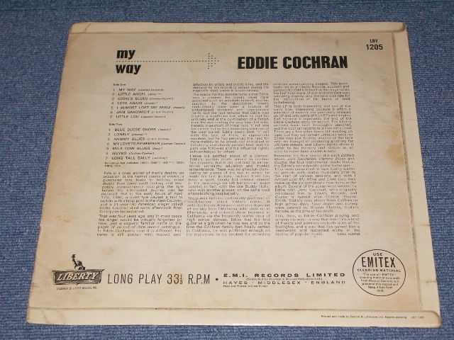 画像: EDDIE COCHRAN - MY WAY / 1964 UK ORIGINAL MONO LP 