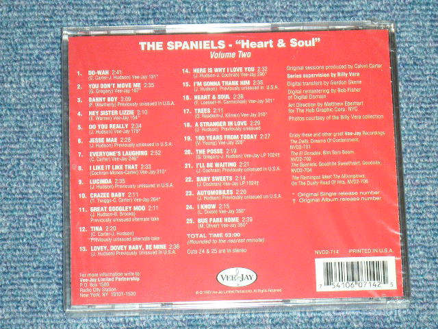 画像: THE SPANIELS - VOL.2 HEART & SOUL / 1993 US ORIGINAL Brand New SEALD CD 