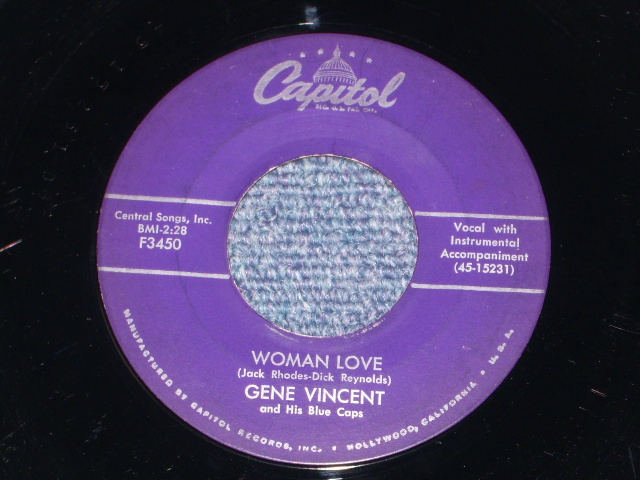 画像: GENE VINCENT - BE-BOP-A-LULA( Ex/Ex ) / 1956 US Original 7" Single 