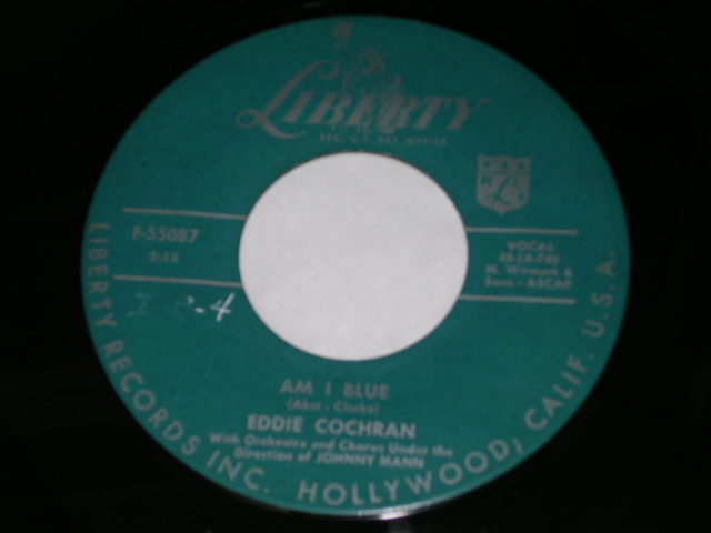 画像: EDDIE COCHRAN - DRIVE IN SHOW / 1957 US ORIGINAL 7" Single  