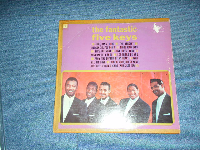 画像1: THE FIVE KEYS - THE FANTASTIC FIVE KEYS / 1962US ORIGINAL Mono LP  