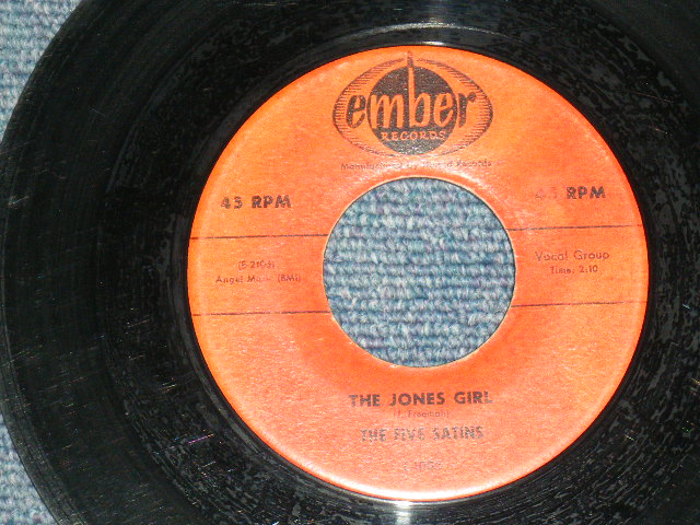 画像: FIVE SATINS - IN THE STILL OF THE NITE / 1956 US ORIGINAL Red Label & "E-2105" on Label 7" SINGLE 