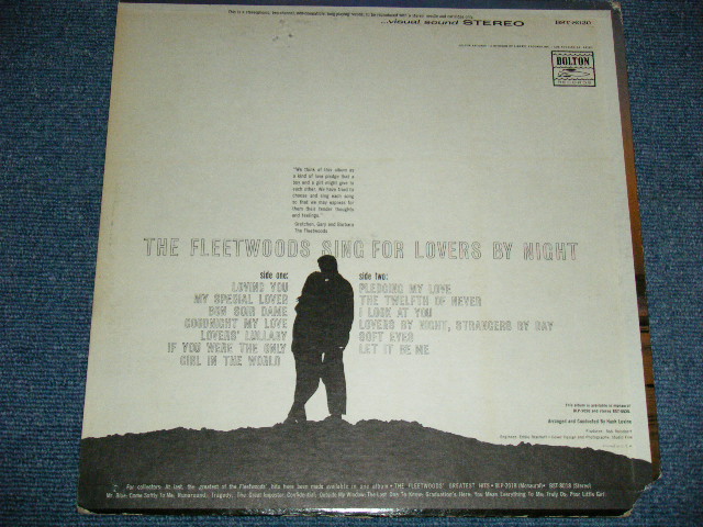画像: THE FLEETWOODS - SINGS FOR LOVERS BY NIGHT   / Late 1960's US ORIGINAL 2nd Press Label Used LP 