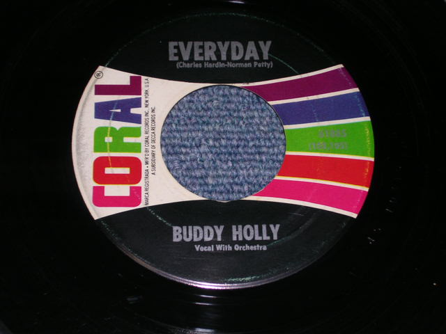 画像: BUDDY HOLLY - PEGGY SUE / 1957 US 2nd Press Label 7" Single  