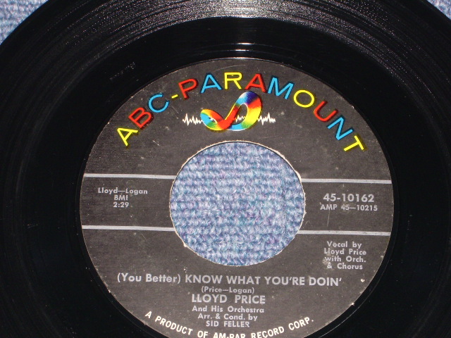 画像1: LLOYD PRICE - KNOW BWHAT YOU'RE DOIN! / 1960 US ORIGINAL 7" SINGLE 