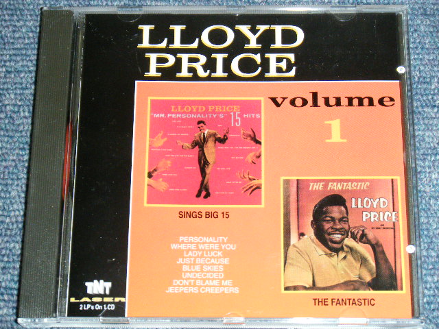 画像1: LLOYD PRICE - VOLUME 1 ( SINGS BIG 15 + THE FANTASTIC ( 2 in 1 ) / 1992 US ORIGINAL Brand New CD  