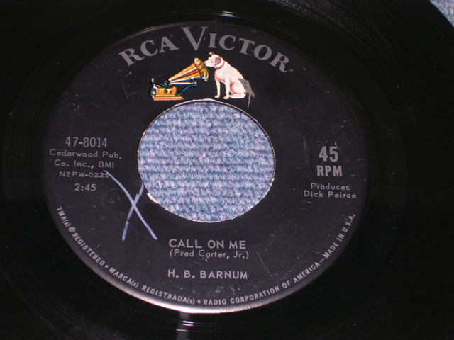 画像1: H.B.BARNUM - CALL ON ME / 1962 US ORIGINAL 7"SINGLE 