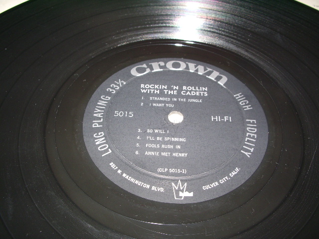 画像: THE CADETS - ROCKIN'N' REELIN'( Ex+/Ex++ ) / 1957 MONO US ORIGINAL LP  
