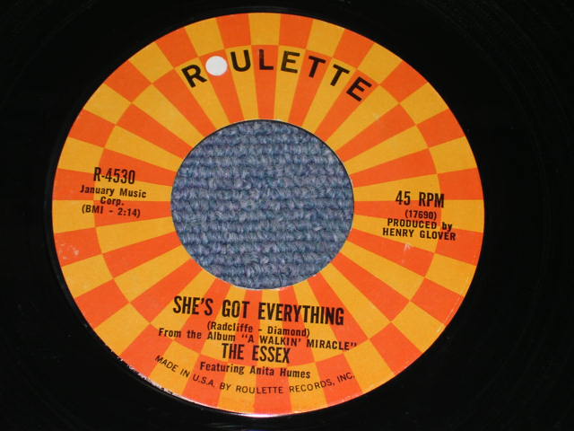 画像: THE ESSEX - SHE'S GOT EVERYTHING / 1964 US Original 7" Single 